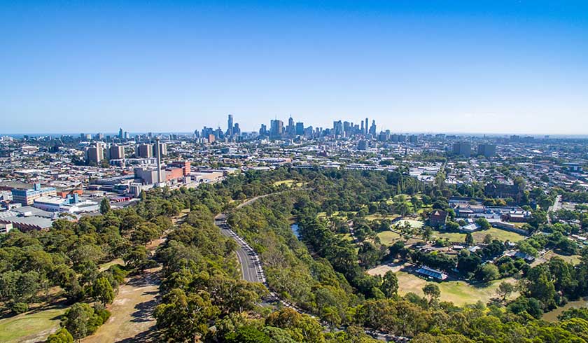 Melbourne sky aerial spi