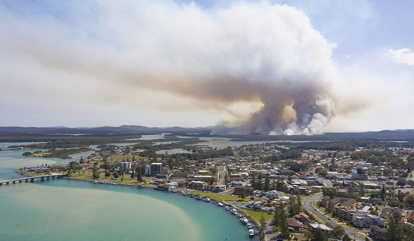 fire aerial suburbs spi