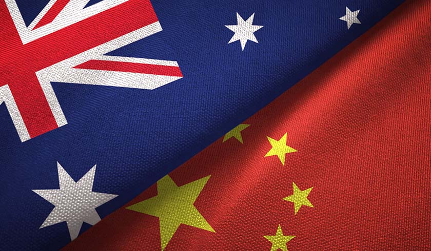 Australia China flag spi