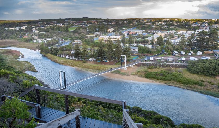 Campbells Creek Victoria aerial spi