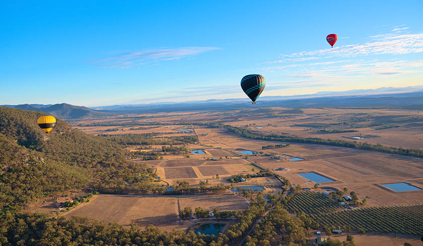 Hunter Valley aerial spi