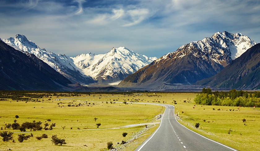 New Zealand mountains spi