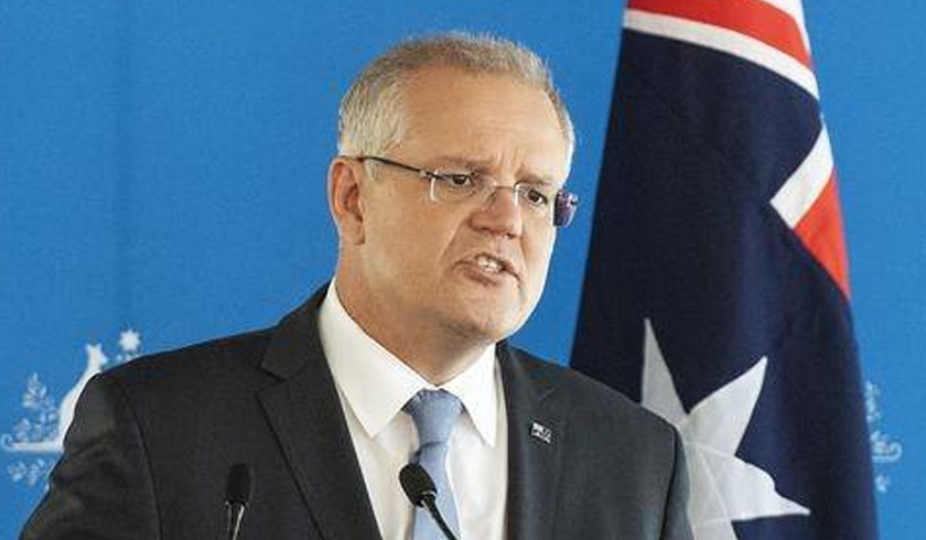 Scott Morrison talking spi