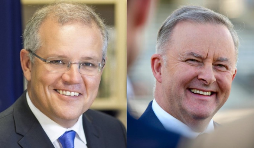 Scott Morrison Anthony Albanese spi