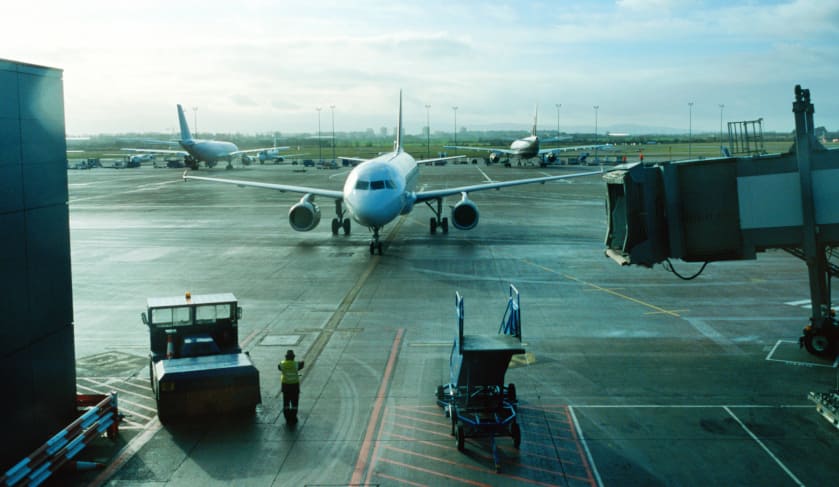 airport with plane