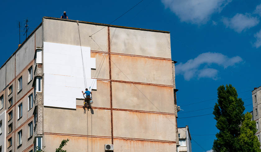 apartment building cladding spi