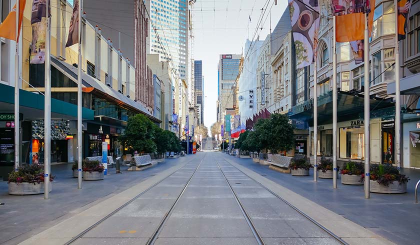 empty street Melbourne spi