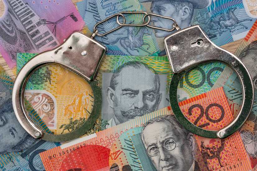 handcuffs australian money spi