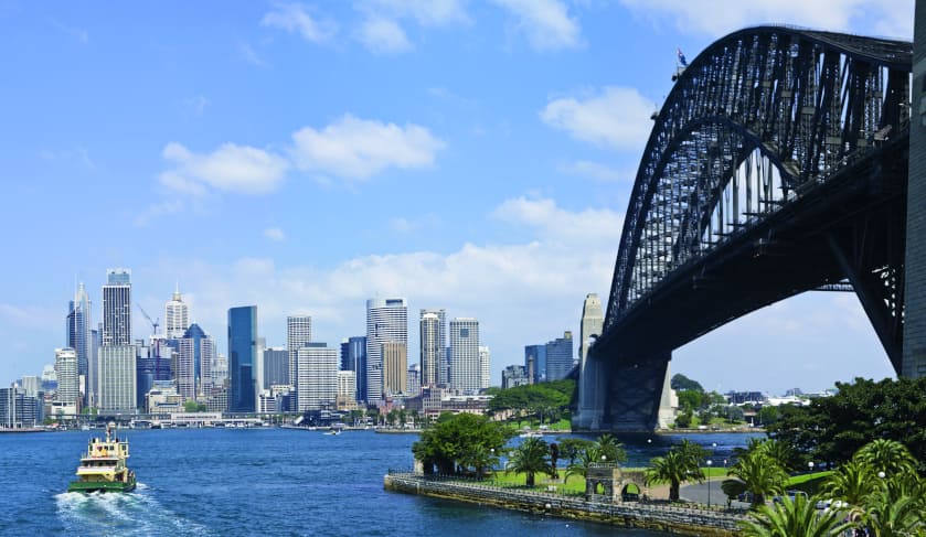 sydney skyline bridge harbour