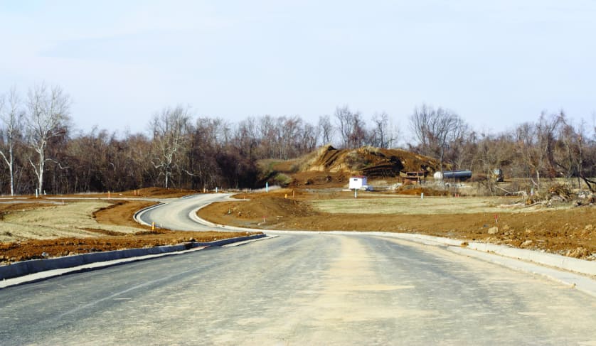 vacant land road