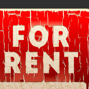 for rent sign old
