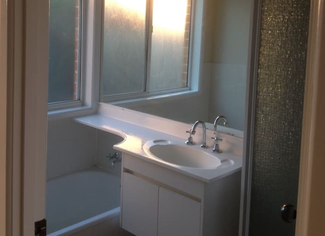 Springfield old bathroom Springfield investment property renovation