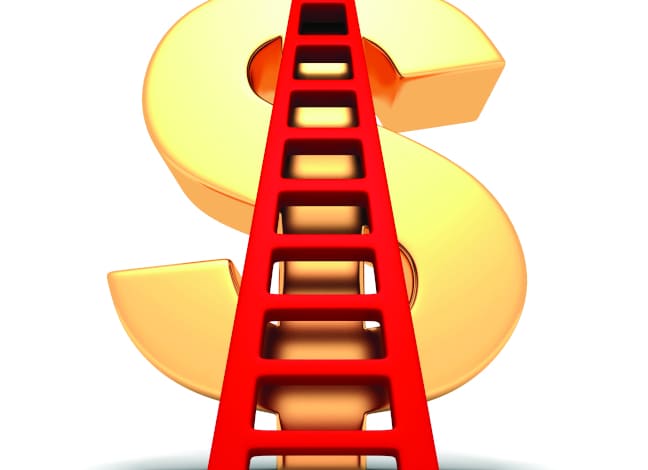 dollar sign ladder